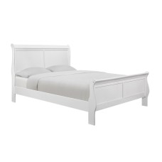 Louis Philippe King Bedframe - White